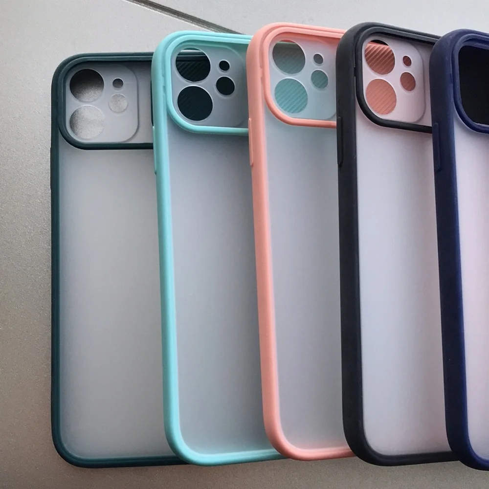 For iPhone 11 phone case with camera slider saver
